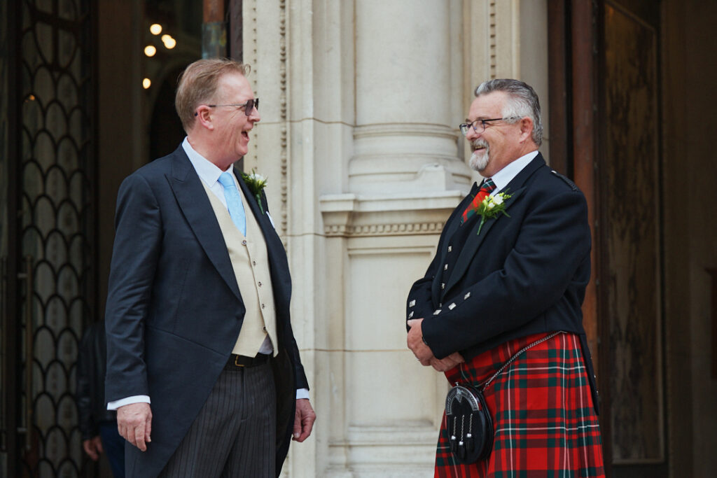 A man in a kilt.