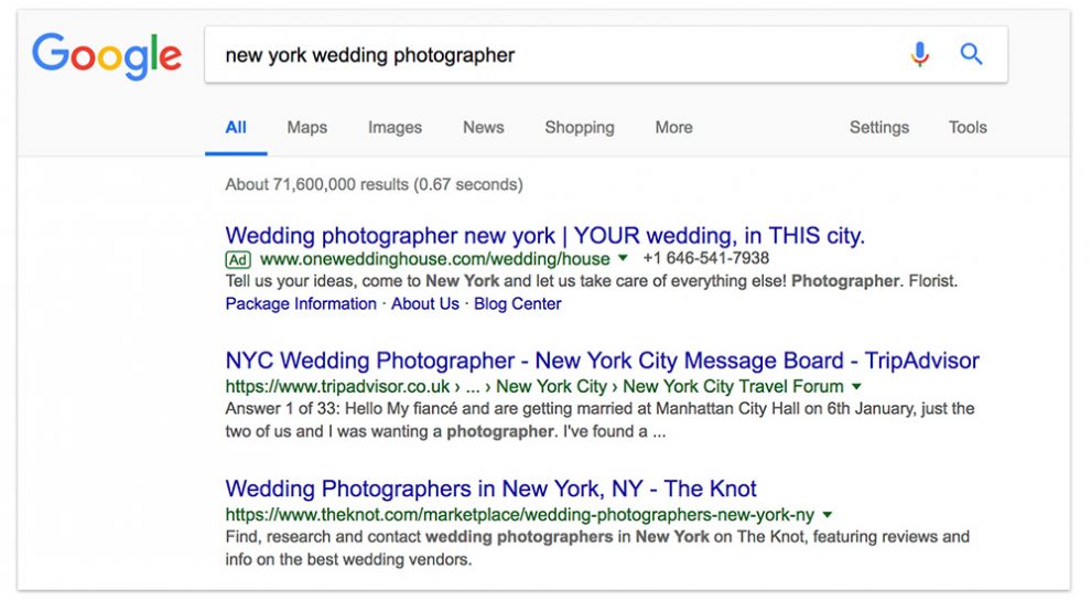 Choosing Your Photography Keywords