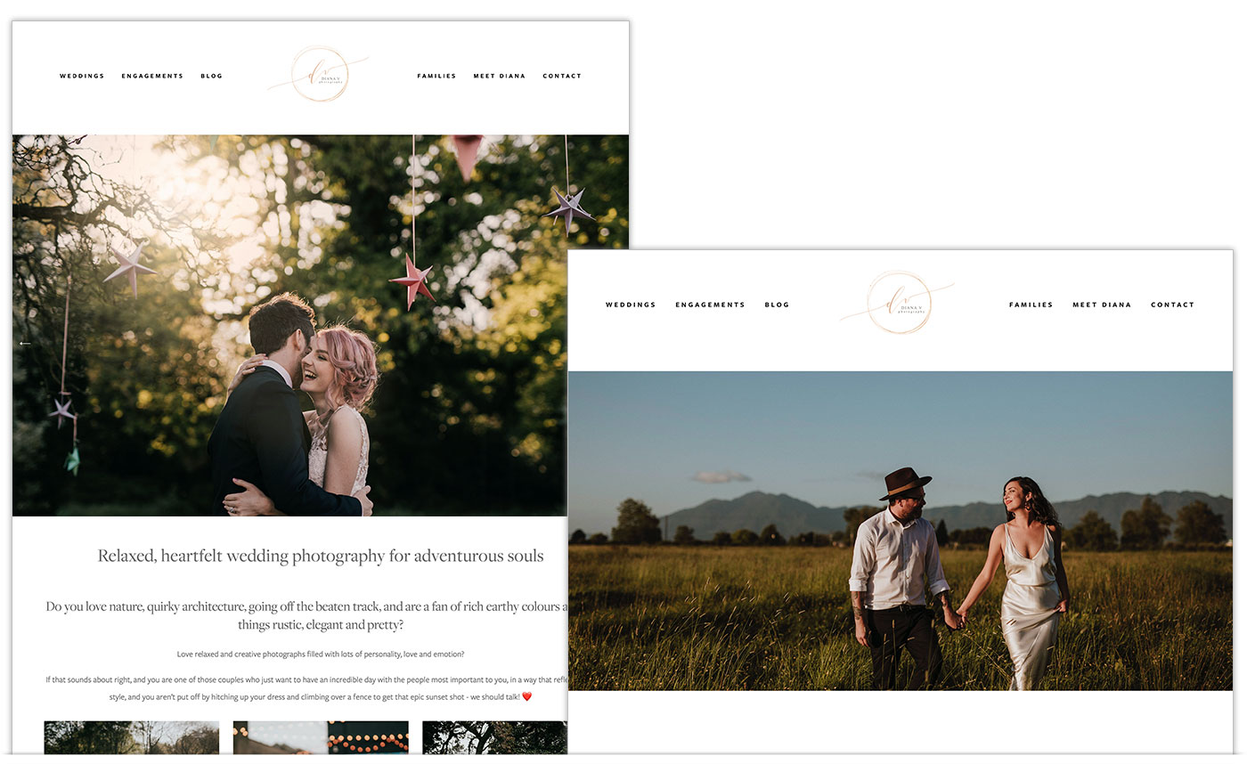 Photographer Website Designs