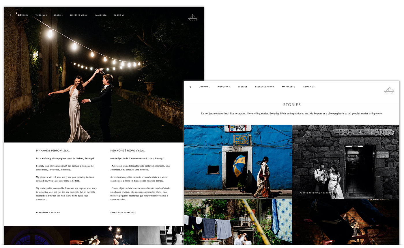 Flothemes wedding photography design