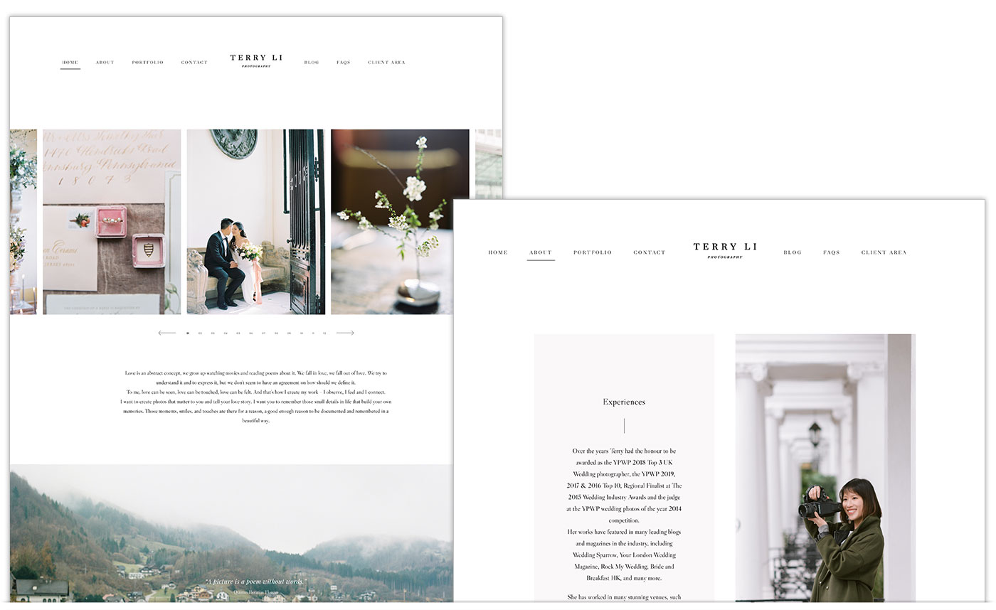 Terry Li Website Design