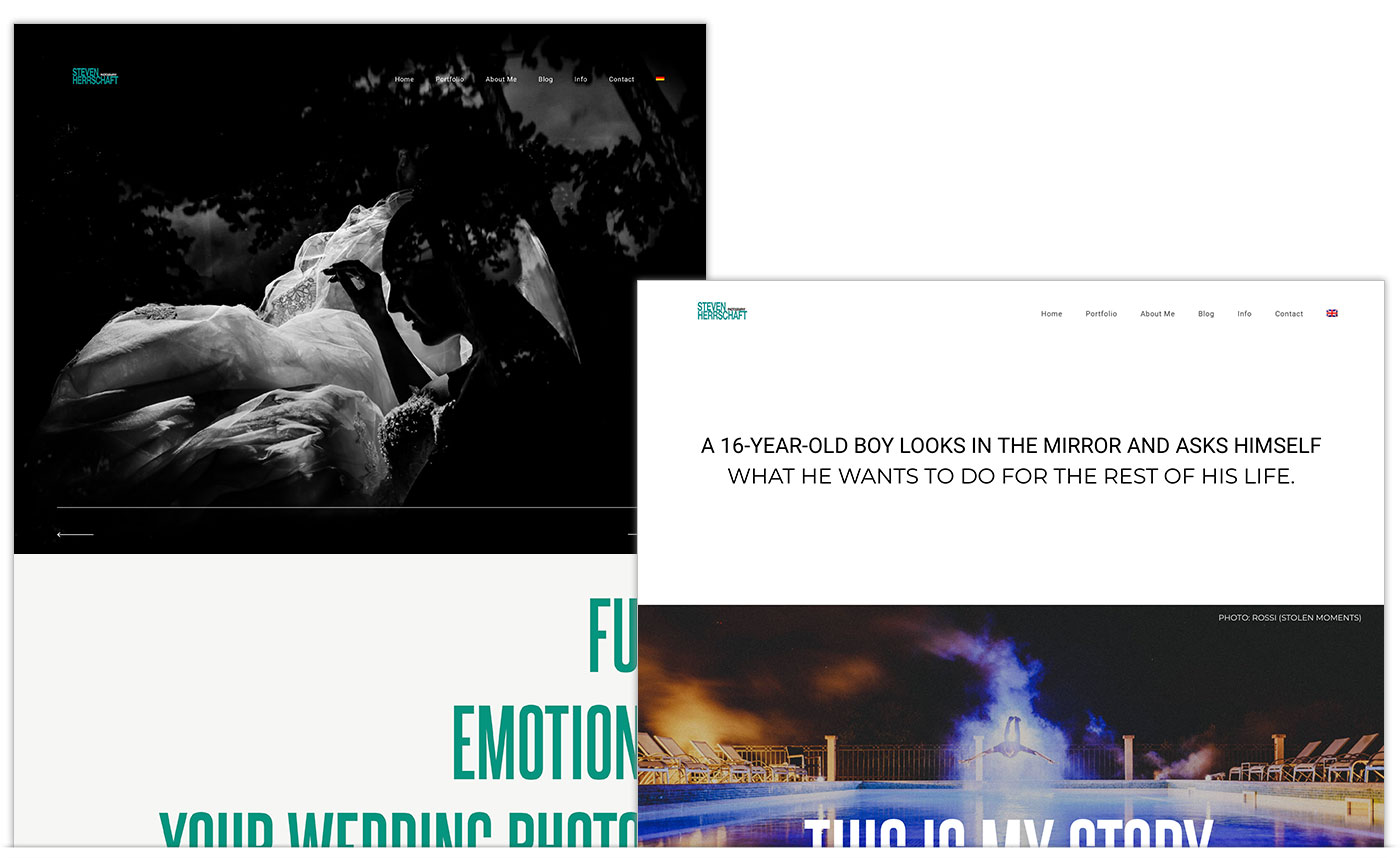 Photographer Website Design